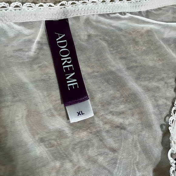 NWOT Adore Me Cherry 🍒 Themed and Sheer Lace Lingerie in Cream on the back. - Picture 4 of 10